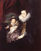 Anthony Van Dyck Portrait of a Woman and Child oil painting picture wholesale